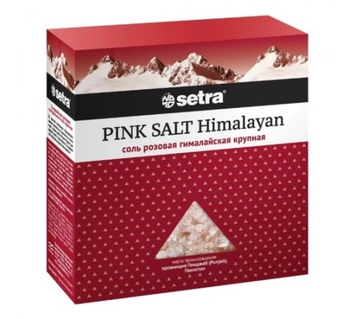 Соль крупная розовая Сетра 500 гр