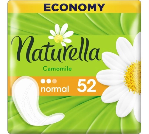 Прокладки женские Camomile Normal Trio ежедневные Натурелла 52шт Прокладки женские Camomile Normal Trio ежедневные Натурелла 52шт