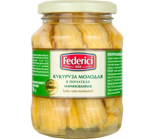 Кукуруза початки Federici 370мл