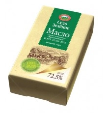 Масло сливочное Село Зеленое 175 гр 72,5%