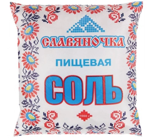 Соль крупная поваpаренная Славяна 1 кг