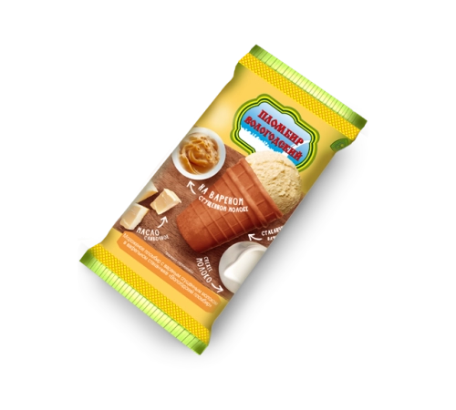 Мороженое пломбир с варенной сгущенкой Вологодский 60гр