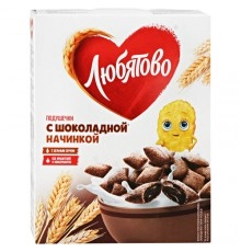 Готовый завтрак подушечки шоколадные Любятово 250 гр