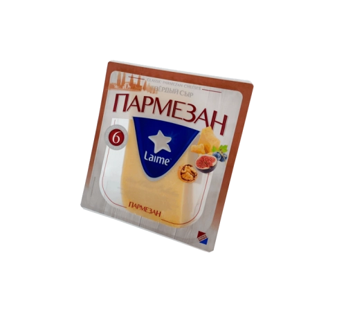 Сыр твердый Пармезан 6 месяцев колотый Laime 100г 40% Сыр твердый Пармезан 6 месяцев колотый Laime 100г 40%
