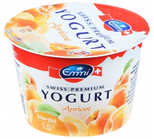 Йогурт Swiss Premium с абрикосом Emmi 1,5% Йогурт Swiss Premium с абрикосом Emmi 1,5%