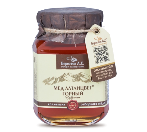 Мёд Алтайский горный Берестов А.С. 200гр Мёд Алтайский горный Берестов А.С. 200гр