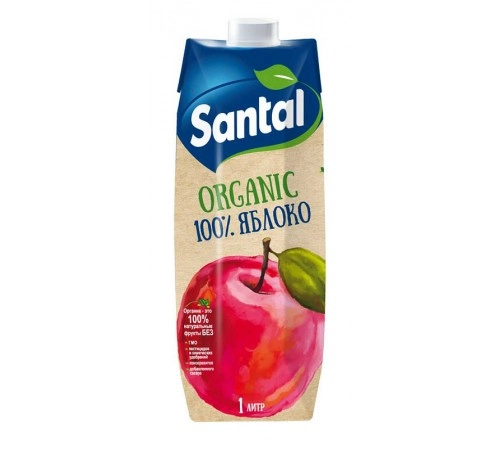 Сок яблочный Santal Органик 1л Сок яблочный Santal Органик 1л