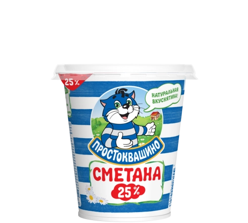Сметана Простоквашино 315гр  25%