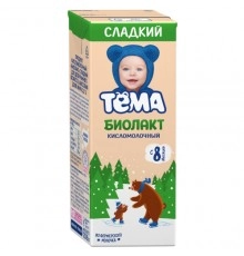 Биолакт кисломолочный сладкий Тема 208г 3,2%