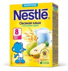 Каша овсяная с кусочками груши молочная NESTLE 220гр