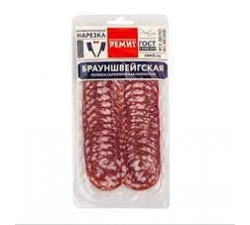 Колбаса Брауншвейгская с/к нарезка Ремит 100гр