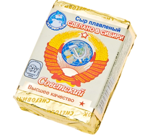 Сыр плавленный Советский Снеговичок 90гр