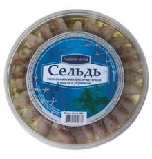 Сельдь филе-кусочки с укропом Рыбная Миля 180 гр