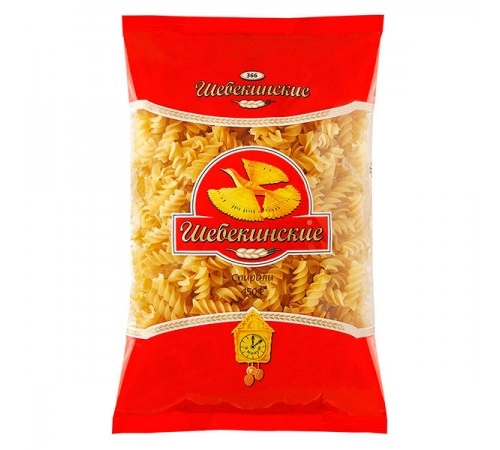 Макароны Спирали Шебекинские 450гр Макароны Спирали Шебекинские 450гр