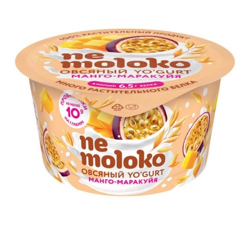 Продукт овсяный Манго-Маракуйя Немолоко 130 гр Продукт овсяный Манго-Маракуйя Немолоко 130 гр