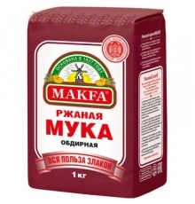 Мука ржаная обдирная Макфа 1 кг