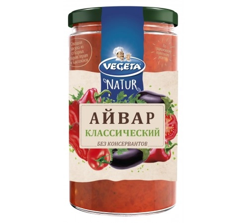 Айвар из сладких перцев и баклажанов Vegeta 350гр Айвар из сладких перцев и баклажанов Vegeta 350гр
