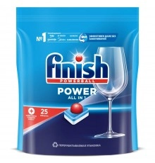 Таблетки для мытья посуды Power ПМ FINISH 25шт