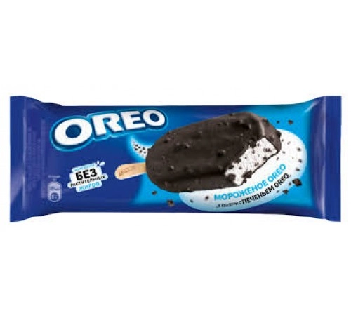 Мороженое эскимо в глазури с печеньем OREO 56гр Мороженое эскимо в глазури с печеньем OREO 56гр