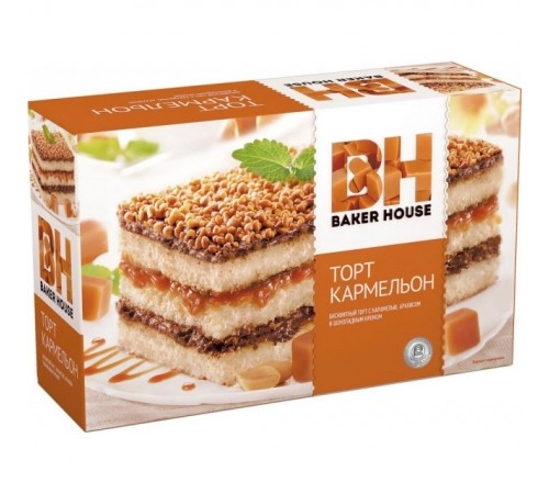 Торт бисквитный Кармельон Baker House 350 гр