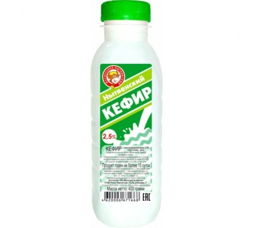 Кефир Нытвенский 400гр 2,5% Кефир Нытвенский 400гр 2,5%