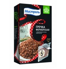 Крупа гречневая Фермерская в пакетиках  Мистраль 5*80 гр
