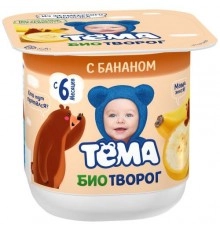 Творог Банан детский Тёма 95г 4.2%