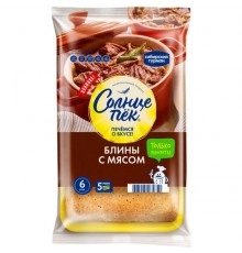 Блины с мясом замороженные Солнцепек 420 гр