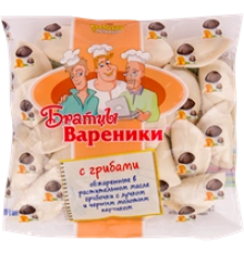 Вареники с грибами Братцы Вареники 350г