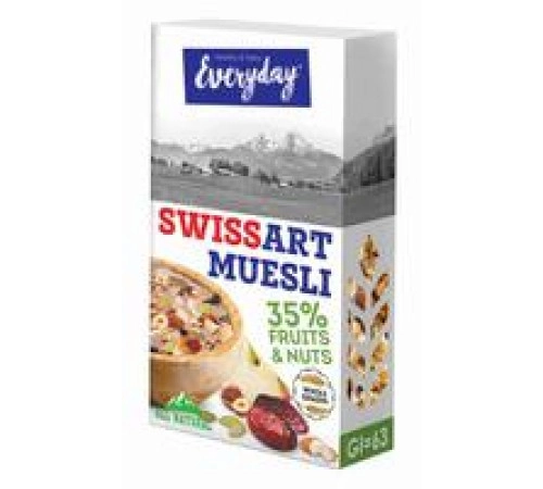 Мюсли с фруктами, орехами и семечками EVERYDAY SwisArt 300г Мюсли с фруктами, орехами и семечками EVERYDAY SwisArt 300г