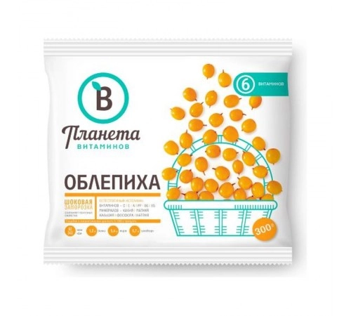 Облепиха замороженная Планета витаминов Облепиха замороженная Планета витаминов