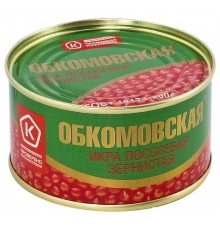 Икра лососевая Обкомовская 100г