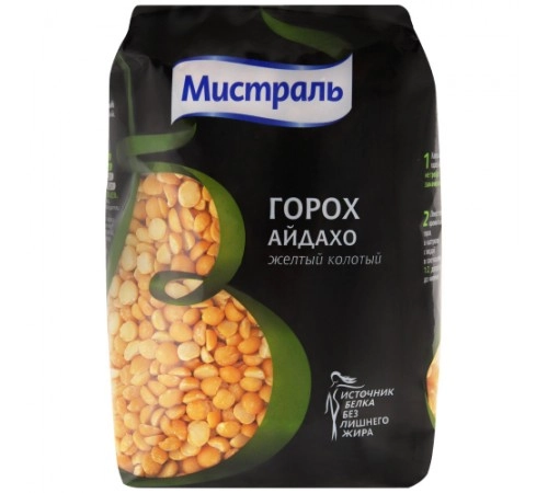 Горох Айдахо колотый Мистраль 500г Горох Айдахо колотый Мистраль 500г