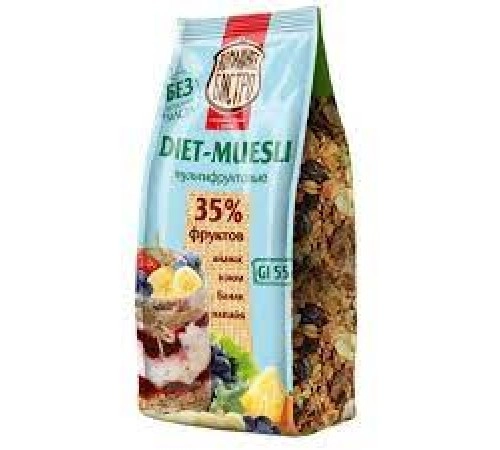 Мюсли мультифруктовые Домашнее Бистро 250гр Мюсли мультифруктовые Домашнее Бистро 250гр