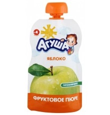 Пюре фруктовое яблоко Агуша 90гр