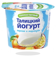 Йогурт Персик-Маракуйя Талицкий 125 гр 3 %