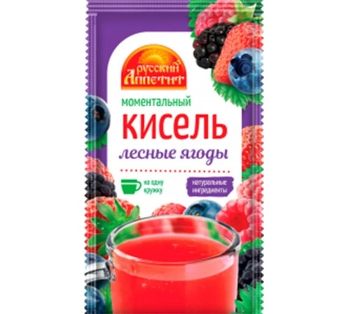 Кисель Лесные ягоды Русский аппетит 30гр Кисель Лесные ягоды Русский аппетит 30гр