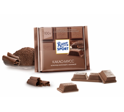 Шоколад молочный какао крем Риттер спорт 100г