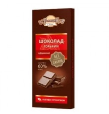 Шоколад горький с фруктозой 60% какао Голицин 60гр
