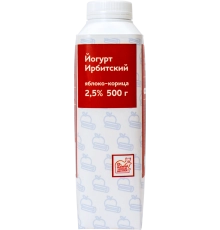 Йогурт питьевой Яблоко-корица Ирбитский 0,5 л 2,5%