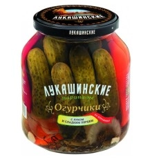 Огурчики маринованные по-домашнему со сл.перцем Лукашинские 670 гр