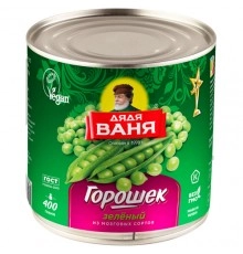 Горошек зеленый Дядя Ваня 400 гр