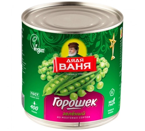 Горошек зеленый Дядя Ваня 400 гр Горошек зеленый Дядя Ваня 400 гр