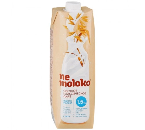 Напиток овсяный классический  Nemoloko 1л 1,5%