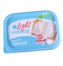 Сыр творожный Лайт сливочный Виолетта 160г