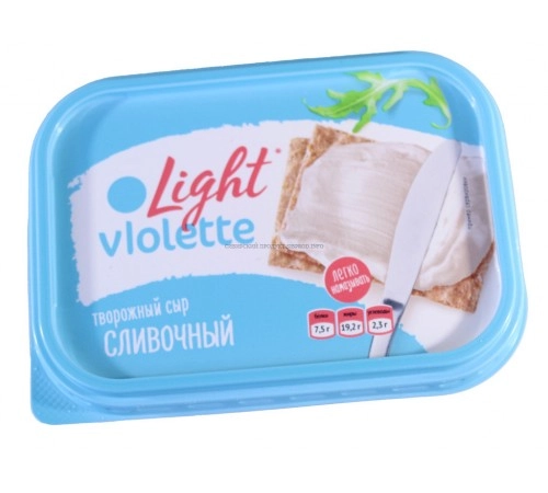 Сыр творожный Лайт сливочный Виолетта 160г