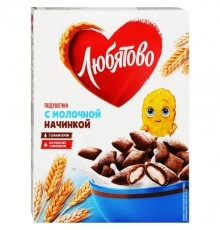 Готовый завтрак подушечки молочные Любятово 250 гр