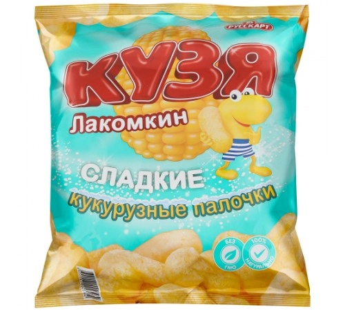 Палочки кукурузные Кузя Лакомкин 85 гр Палочки кукурузные Кузя Лакомкин 85 гр