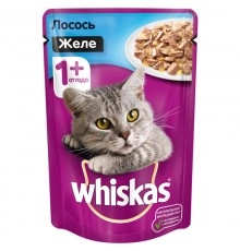Корм для кошек Лосось желе Вискас 85гр