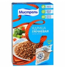 Крупа гречневая в пакетиках  Мистраль 5*80 гр